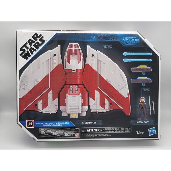Star Wars Mission Fleet T-6 Jedi Shuttle Ahsoka Tano Figure Hasbro Disney New - Picture 2 of 5